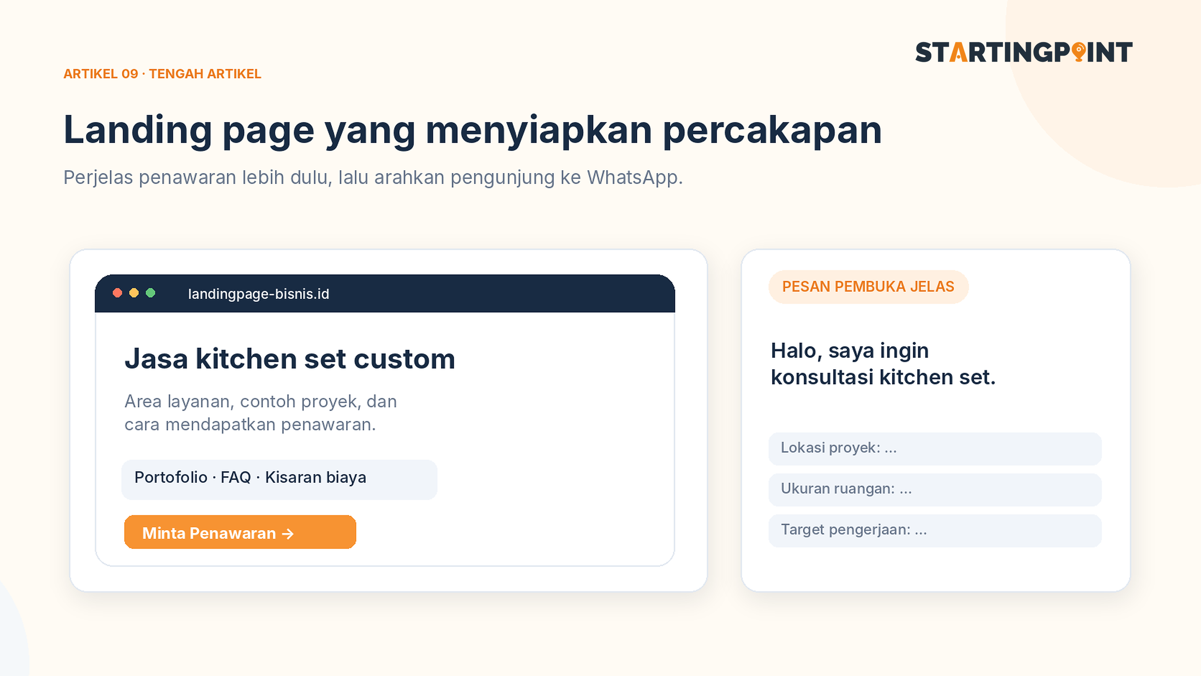 Ilustrasi: Landing Page untuk WhatsApp Bisnis: Bukan Sekadar Tombol Chat, Ini Struktur yang Dibutuhkan
